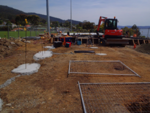 Kelvedon Park facilities under construction