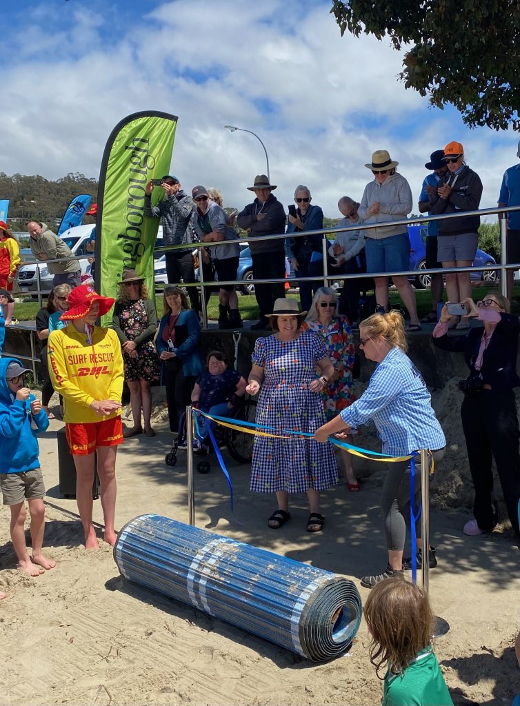 Cutting the Ribbon for the opening